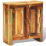 Vidaxl armoire vintage avec 2 portes bois massif de rcupration