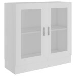 Vidaxl armoire  vitrine blanc 82, 5x30, 5x80 cm agglomr