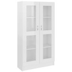 Vidaxl armoire à vitrine blanc brillant 82, 5x30, 5x150 cm aggloméré Vidaxl armoire à vitrine blanc brillant 82, 5x30, 5x150 cm aggloméré