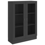 Vidaxl armoire  vitrine gris 82, 5x30, 5x115 cm agglomr