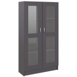 Vidaxl armoire  vitrine gris 82, 5x30, 5x150 cm agglomr
