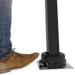 Vidaxl auvent automatique sur pied 400x350 cm bleu / blanc