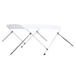 Vidaxl auvent bimini � 2 arceaux blanc 150x120x110 cm