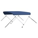 Vidaxl auvent bimini � 2 arceaux bleu marine 150x120x110 cm