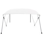 Vidaxl auvent bimini � 4 arceaux blanc 243x180x137 cm