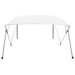 Vidaxl auvent bimini � 4 arceaux blanc 243x196x137 cm