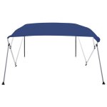 Vidaxl auvent bimini  4 arceaux bleu 243x180x137 cm