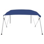 Vidaxl auvent bimini � 4 arceaux bleu 243x196x137 cm