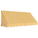 Vidaxl auvent de bistro 250x120 cm orange et blanc
