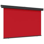 Vidaxl auvent latral de balcon 170x250 cm rouge