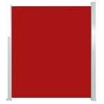 Vidaxl auvent lat�ral de patio 160x300 cm rouge