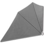 Vidaxl auvent latral pliable de balcon gris 160 x 240 cm