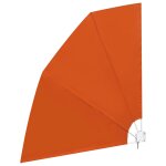 Vidaxl auvent latral pliable de balcon terre cuite 210 x 210 cm