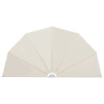Vidaxl auvent latral pliable de terrasse crme 200 cm