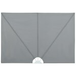 Vidaxl auvent latral pliable de terrasse gris 240 x 160 cm
