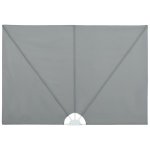 Vidaxl auvent lat�ral pliable de terrasse gris 300 x 150 cm