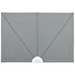 Vidaxl auvent latral pliable de terrasse gris 300 x 200 cm