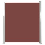 Vidaxl auvent latral rtractable de patio 160 x 300 cm marron