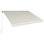 Vidaxl auvent manuel rtractable 400x300 cm crme