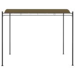 Vidaxl auvent de parasol 3x2, 5 m taupe 180 g / m