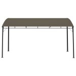 Vidaxl auvent pare - soleil de jardin 4x3x2, 55 m taupe