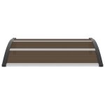 Vidaxl auvent de porte noir 120 x 100 cm pc Vidaxl auvent de porte noir 120 x 100 cm pc