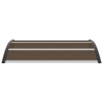 Vidaxl auvent de porte noir 150 x 100 cm pc