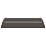 Vidaxl auvent de porte noir 150x80 cm pc