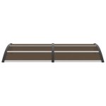Vidaxl auvent de porte noir 200 x 100 cm pc