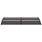 Vidaxl auvent de porte noir 200x80 cm pc