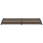 Vidaxl auvent de porte noir 240 x 100 cm pc