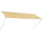 Vidaxl auvent rtractable 300x150 cm jaune et blanc
