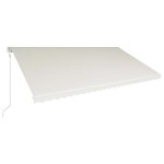 Vidaxl auvent rtractable automatique 600x300 cm crme
