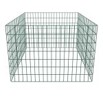 Vidaxl bac  compost carr en maille de jardin 100 x 100 x 70 cm