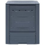 Vidaxl bac  compost de jardin gris 60x60x73 cm 260 l