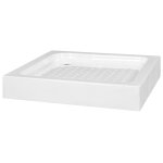Vidaxl bac de douche 80 x 80 x 13, 5 cm acrylique blanc