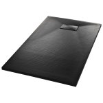 Vidaxl bac de douche smc noir 120 x 70 cm