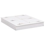 Vidaxl bac  sable bois de sapin blanc 95x90x15 cm