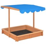 Vidaxl bac à sable avec toit réglable bois de sapin 115x115x115 cm Vidaxl bac à sable avec toit réglable bois de sapin 115x115x115 cm