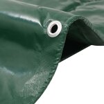 Vidaxl b�che 650 g / m� 4 x 8 m vert
