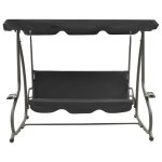 Vidaxl balancelle d'extérieur avec auvent anthracite Vidaxl balancelle d'extérieur avec auvent anthracite