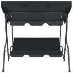 Vidaxl balancelle de jardin anthracite 170 x 110 x 153 cm