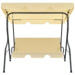 Vidaxl balancelle de jardin blanc crme 170 x 110 x 153 cm