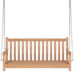 Vidaxl balanoire bois de teck massif 120 x 60 x 57, 5 cm marron