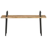 Vidaxl banc 110 cm bois de manguier brut