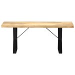 Vidaxl banc 110 cm bois de manguier massif