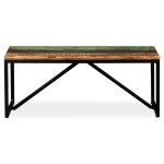 Vidaxl banc 110 x 35 x 45 cm bois de rcupration massif