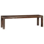 Vidaxl banc 160 cm gris bois de sesham massif Vidaxl banc 160 cm gris bois de sesham massif