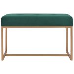 Vidaxl banc 80 cm vert velours Vidaxl banc 80 cm vert velours