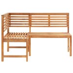 Vidaxl banc d'angle de jardin 140 cm bois solide d'acacia